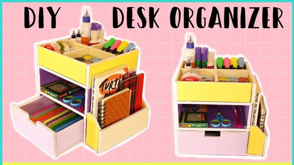 kartonowy organizer diy