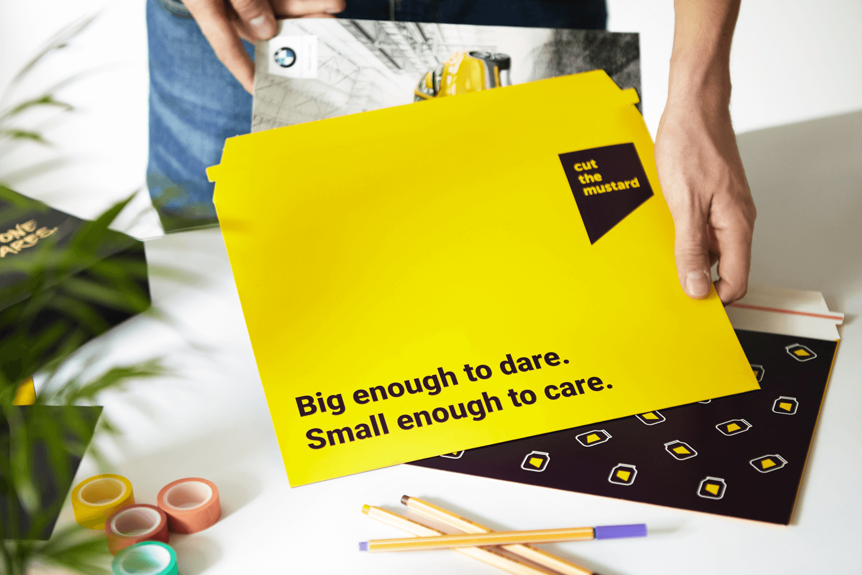 rigid envelopes with logo