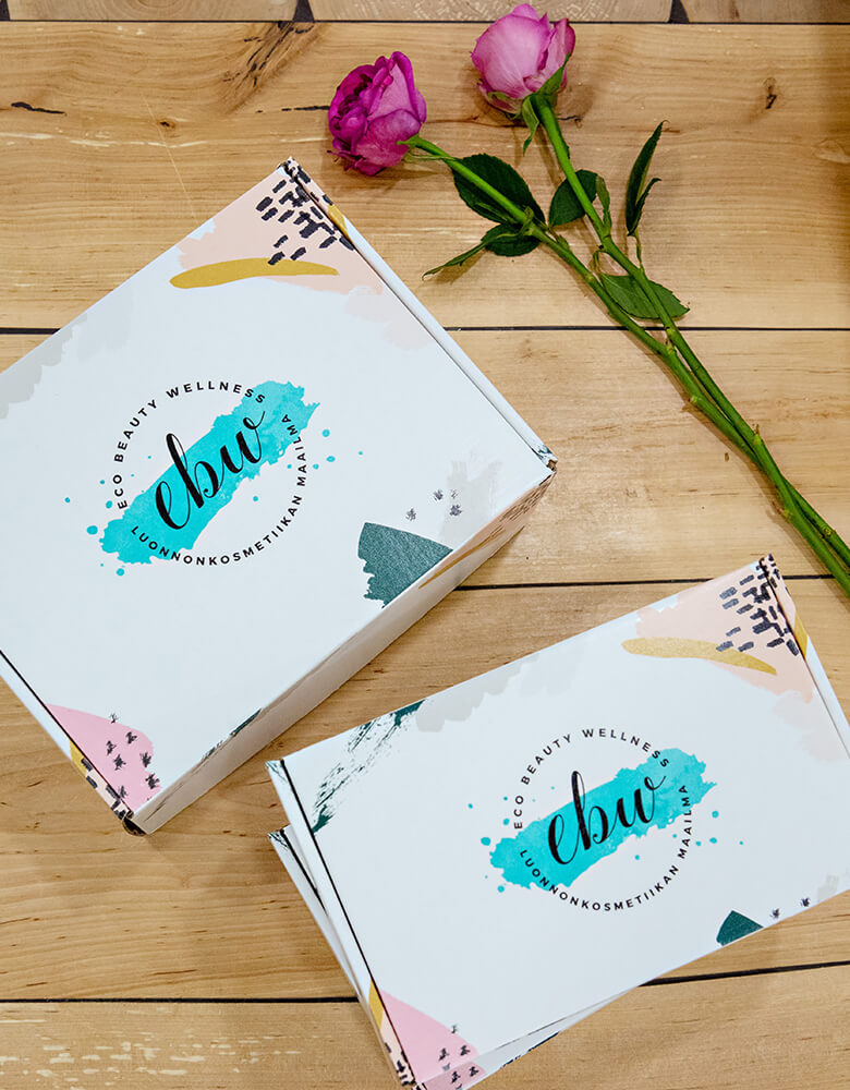 packaging of eco beauty wellness