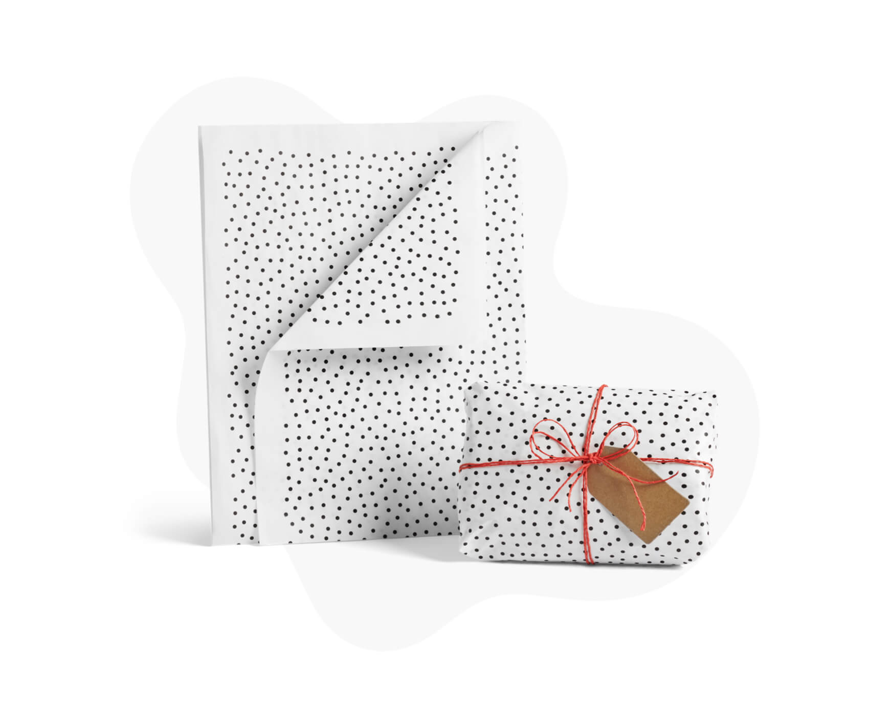 Seidenpapier mit Aufdruck