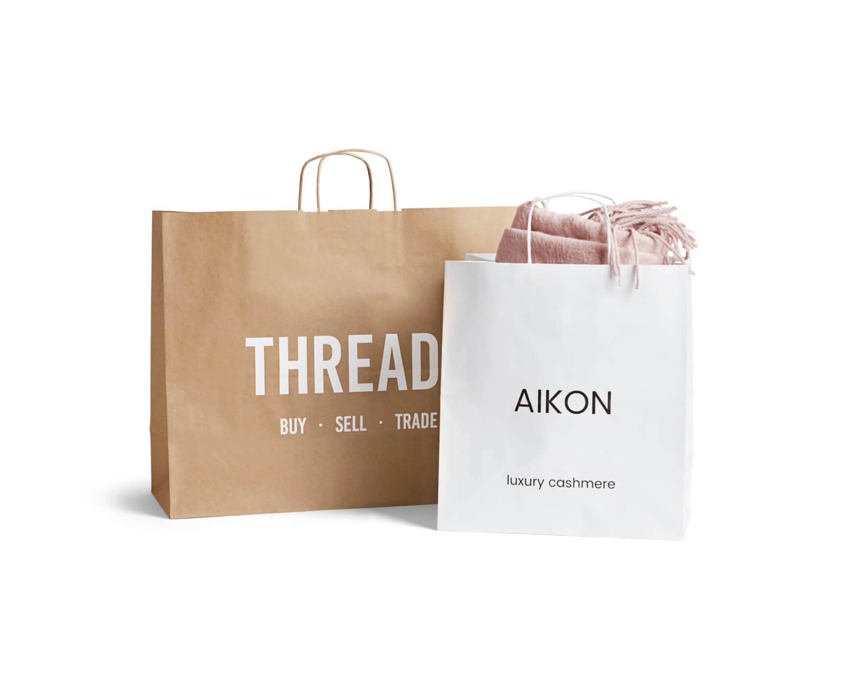 Sacs kraft à poignées torsadées - emballage personnalisé pour produits - Packhelp