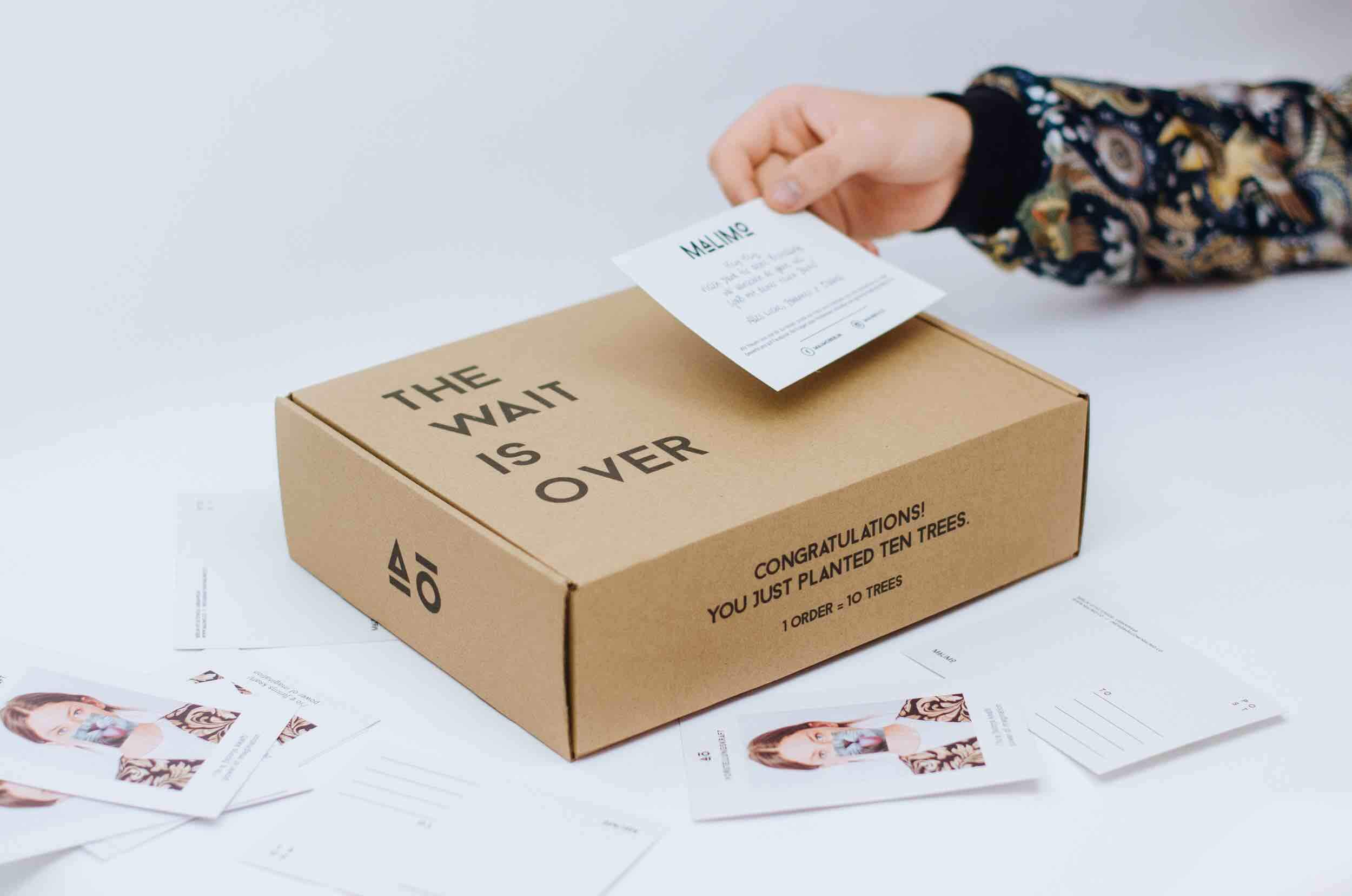 packhelp corrugated cardboard box with black print