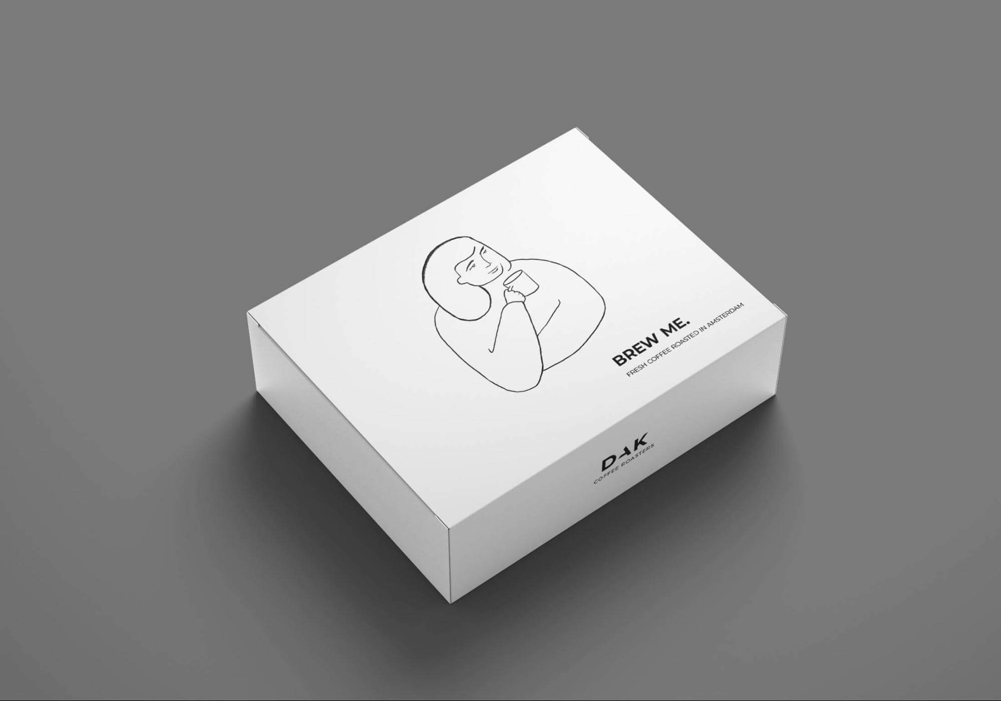 dak coffee roasters box packaging