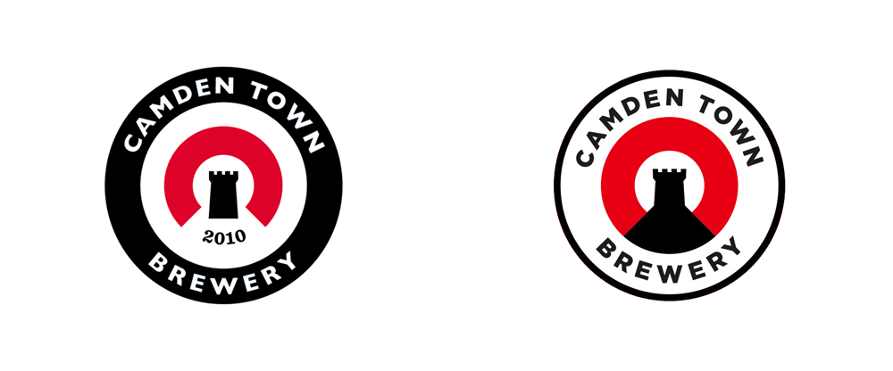 camden down brewing logo design