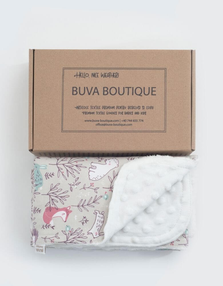 caja postal y una colcha infantil de Buva Boutique