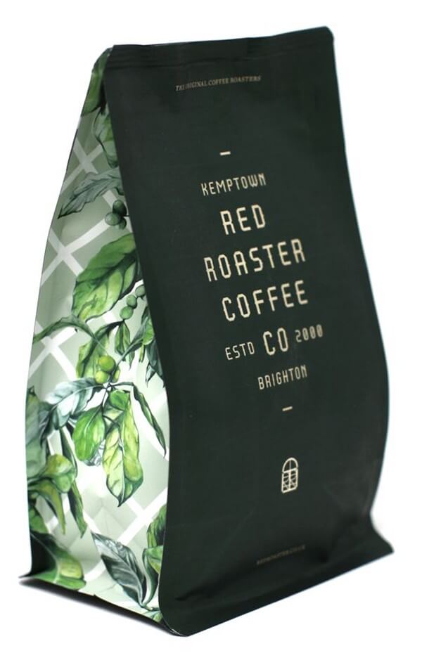 custom cofffee bags from redroaster coffee