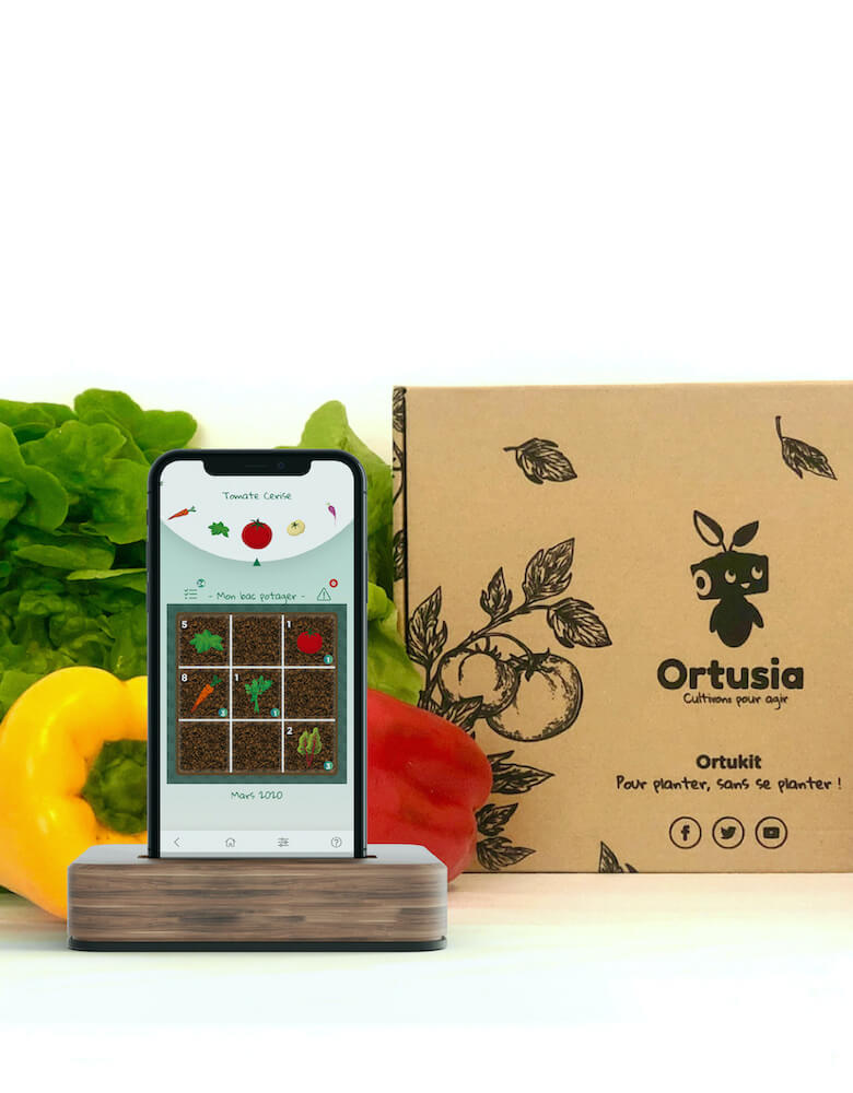 Boîte Ortukit, légumes et appli Ortusia