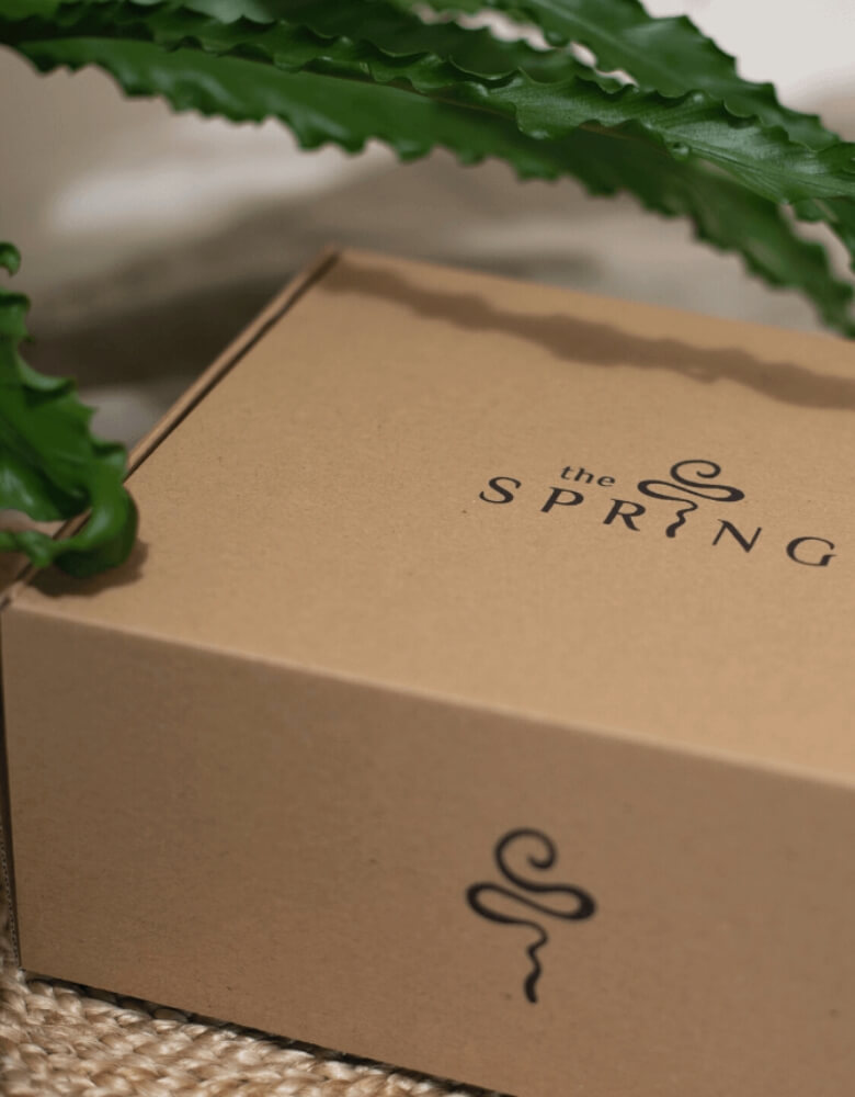 caja postal de la marca The Spring