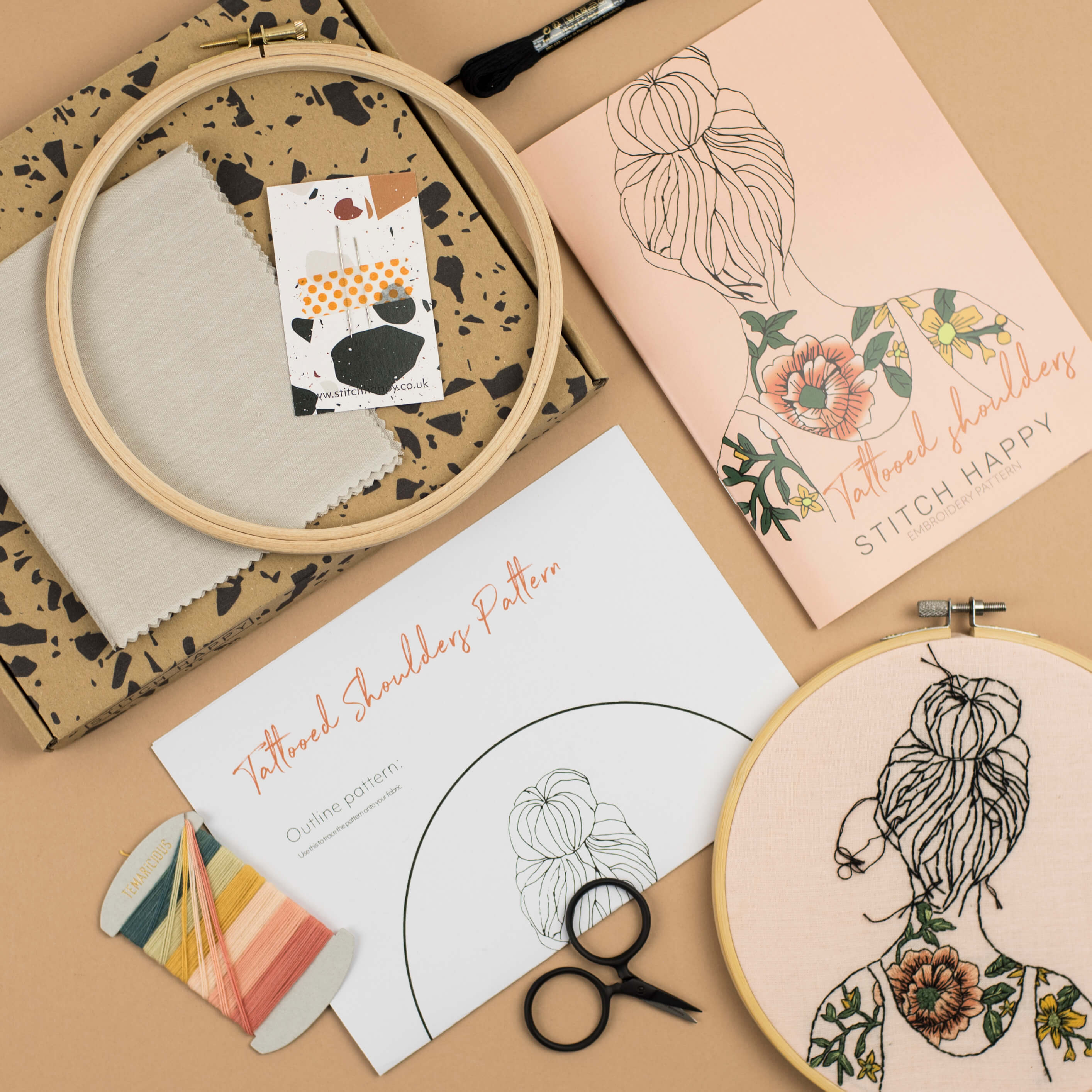 embroidery kits with custom packaging