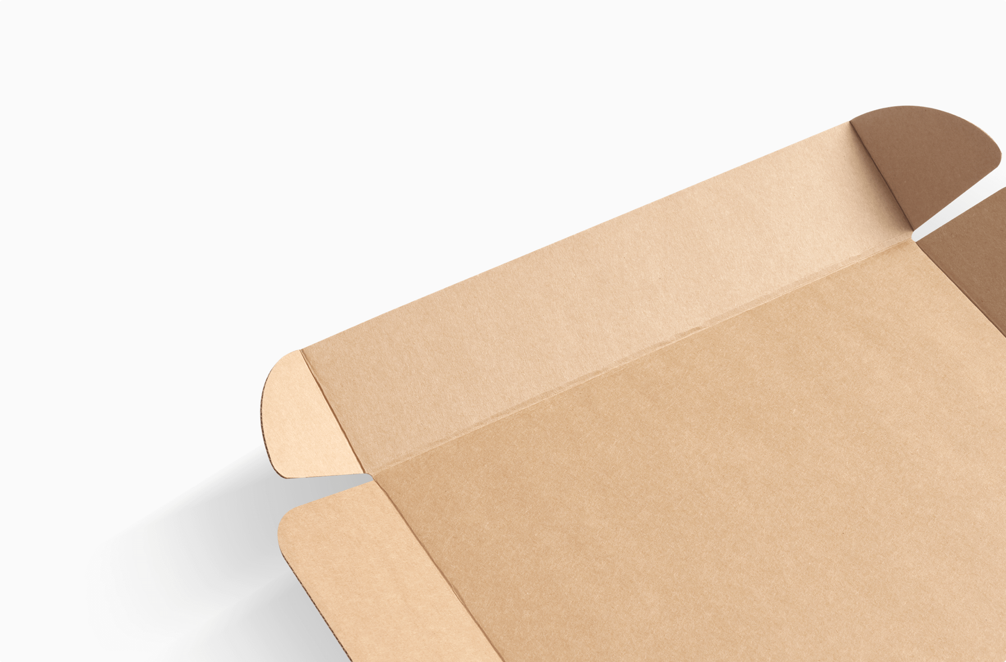 Assembly fold on a corrugated cardboard classic mailer box