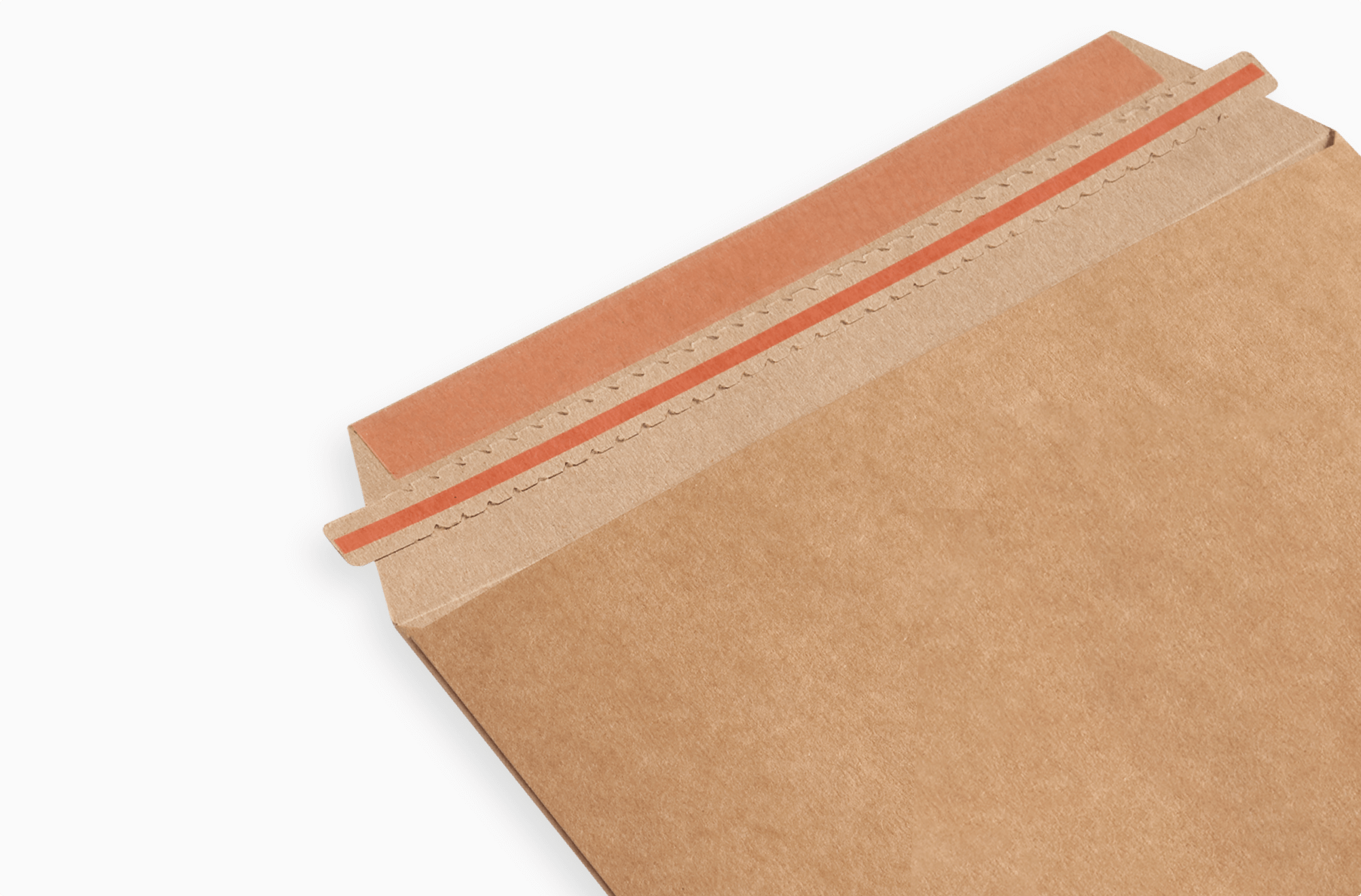 Cardboard envelope with self-adhesive closure