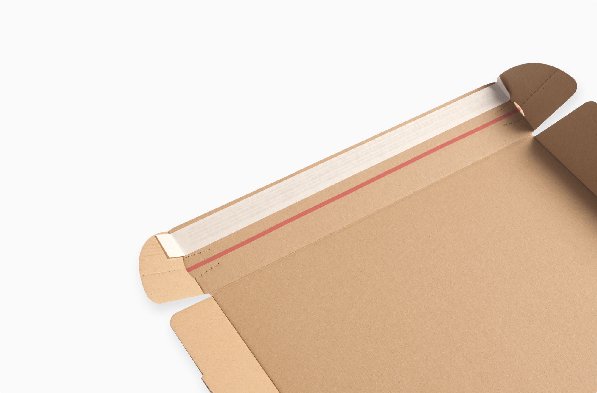 Bande autoadhésive de la boîte postale en carton sur mesure