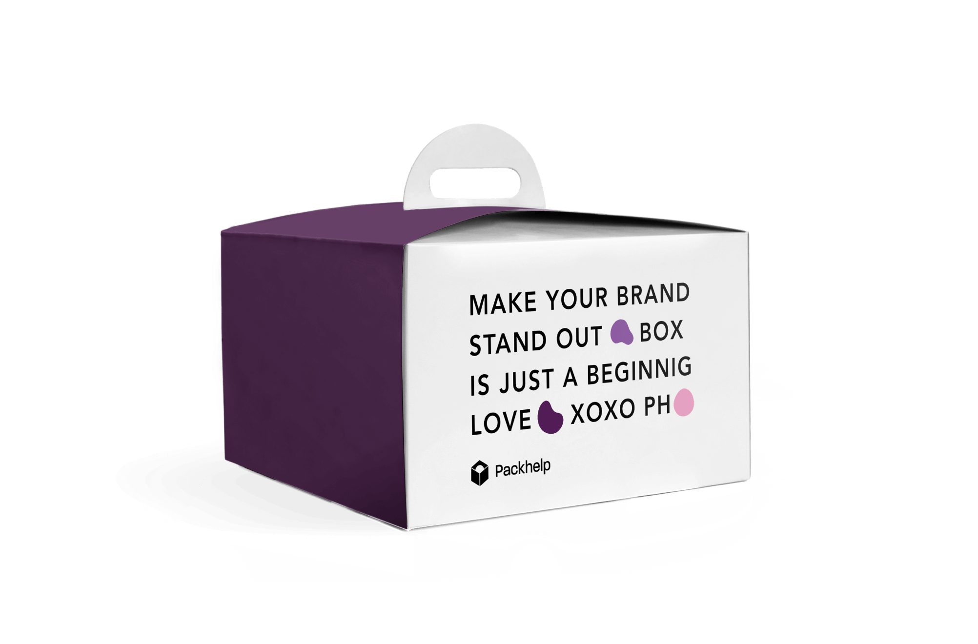 Cake box with custom print