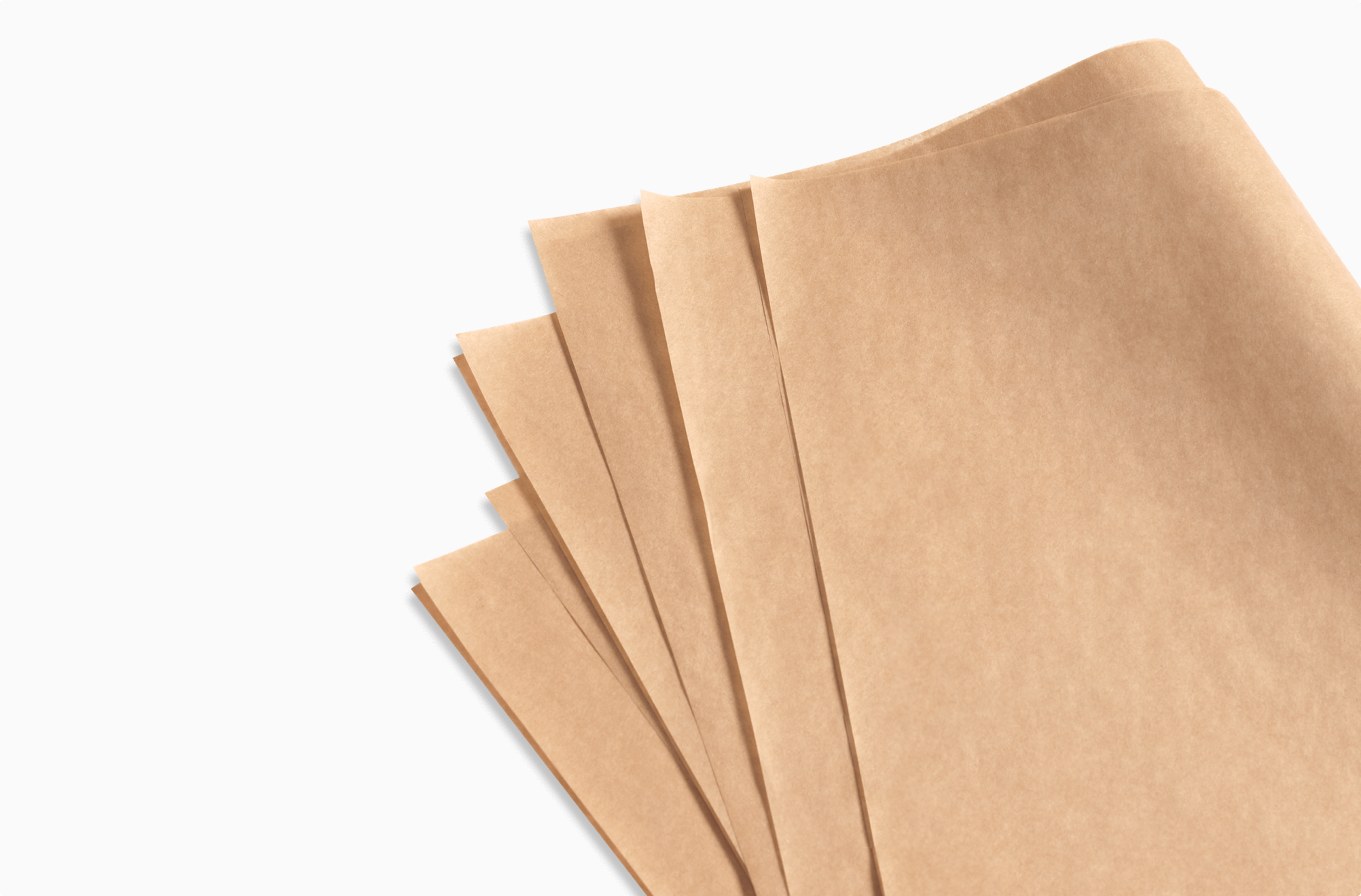 Light semi-transparent kraft packing paper