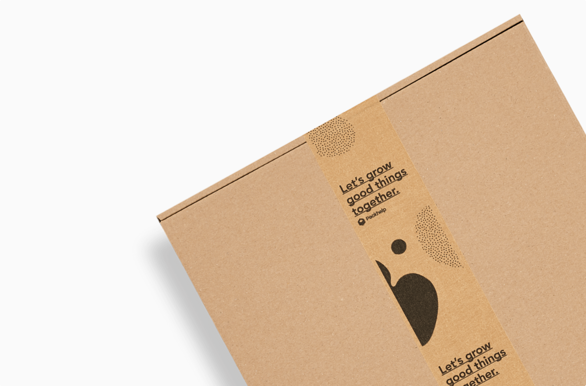 Kraft tape with affordable branding on mailer box