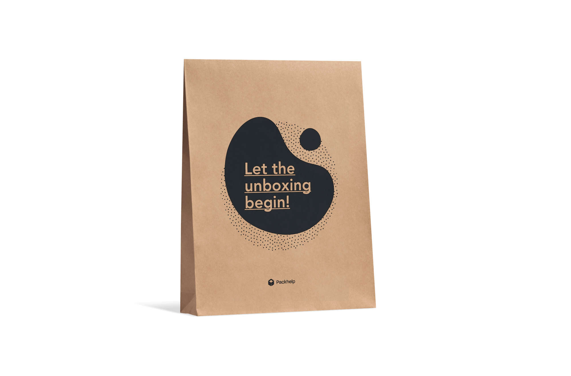 Expandable kraft mailer with print branding