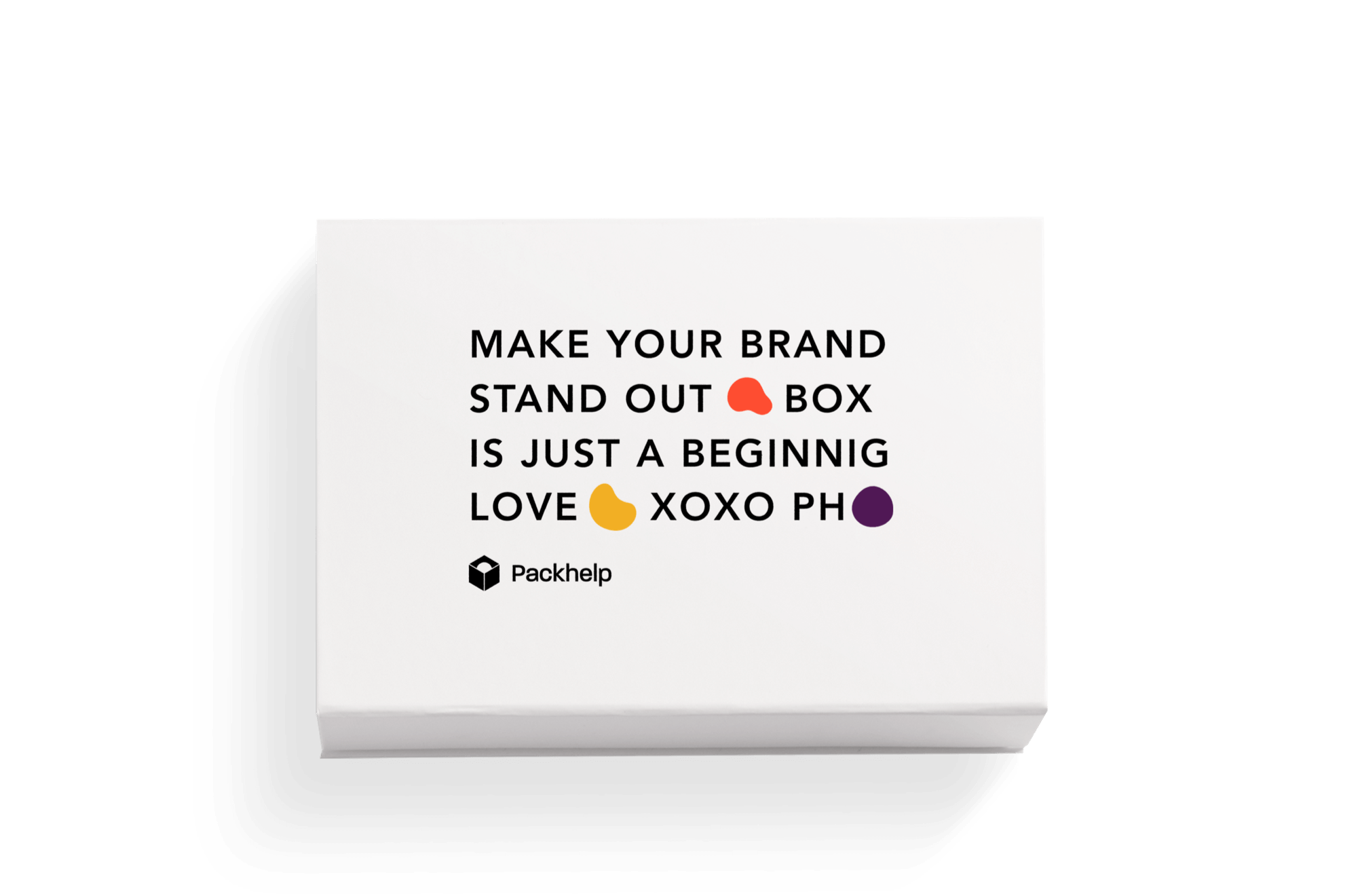 Magnetic box with custom print