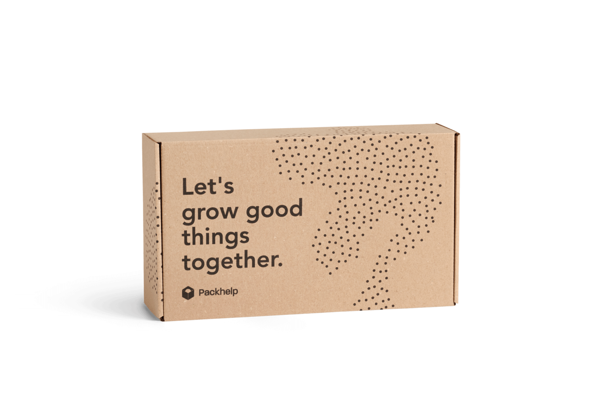Corrugated cardboard classic mailer box with sample design