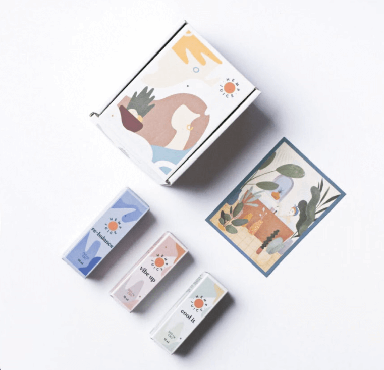 minimalist cbd packaging design