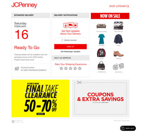 jc penny ecommerce view