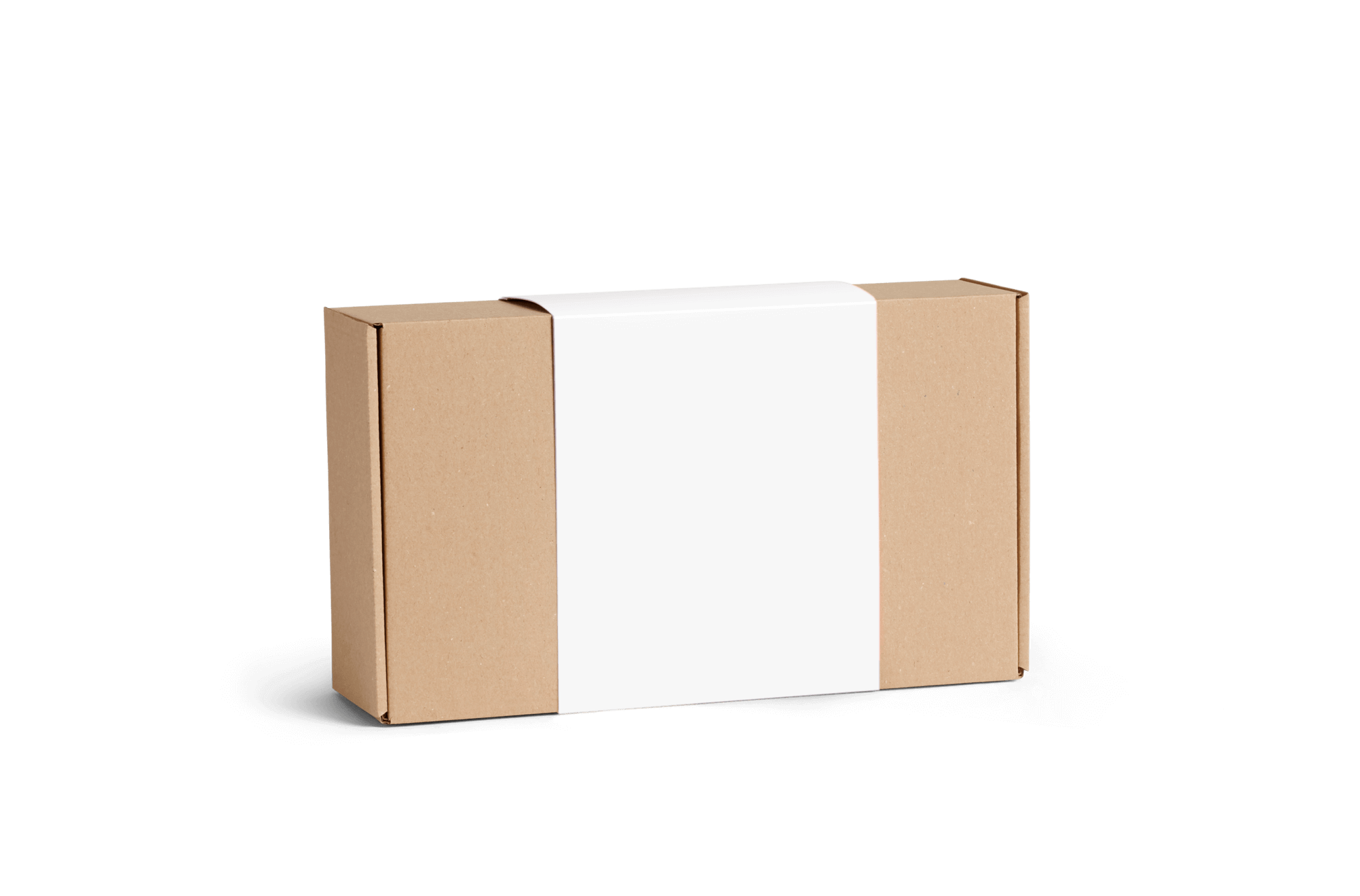 Boîte d'expédition avec bandeau
