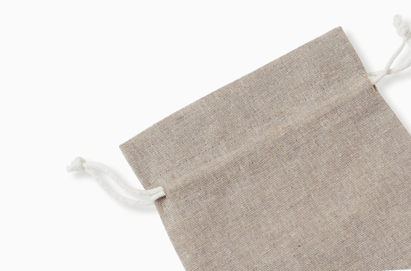 Recycled muslin bag