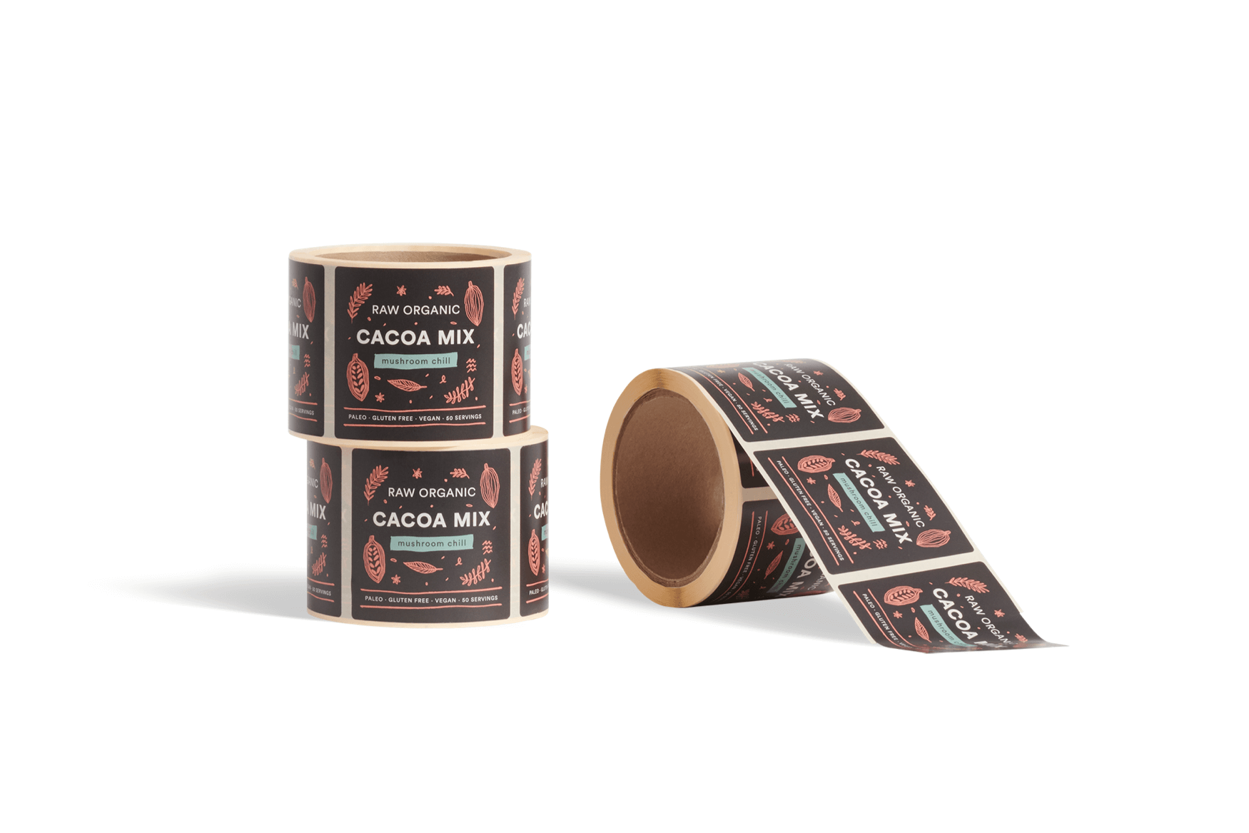 black custom labels