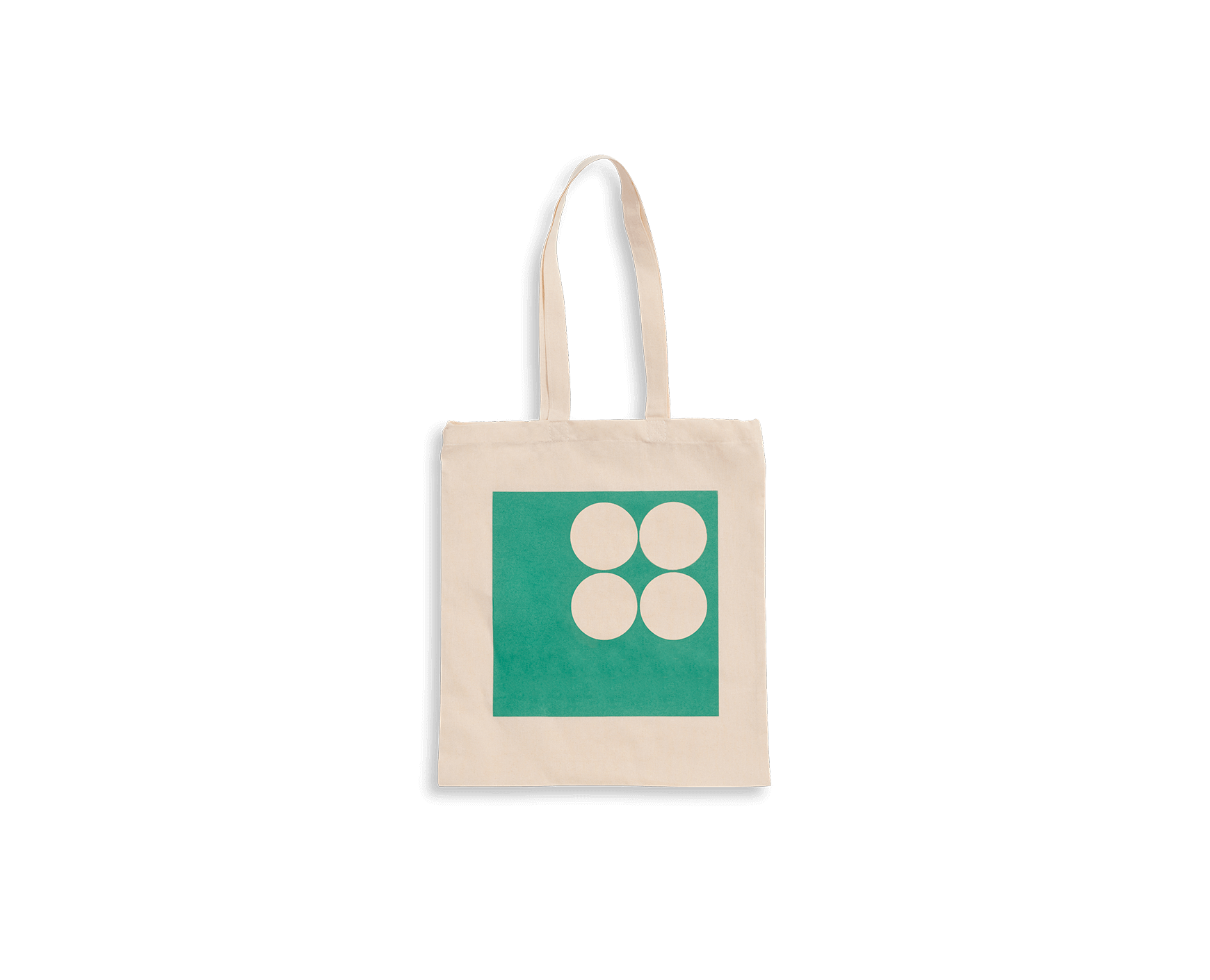 Bolsa de tela con estampado de color verde