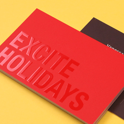 uv spot print business card