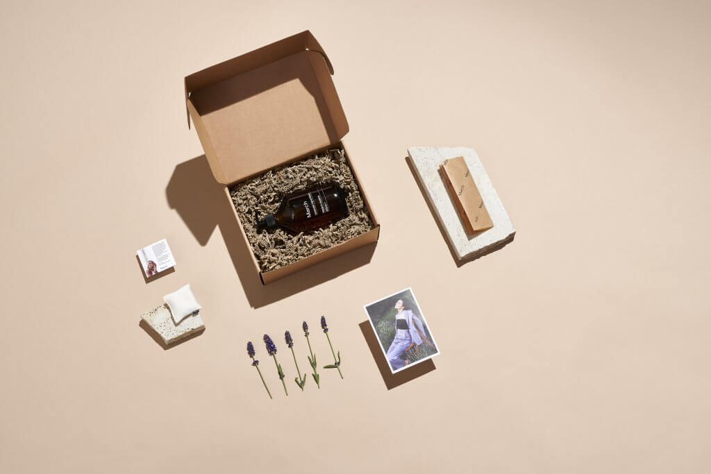 Nachhaltige Verpackung für Lavendelseife von March