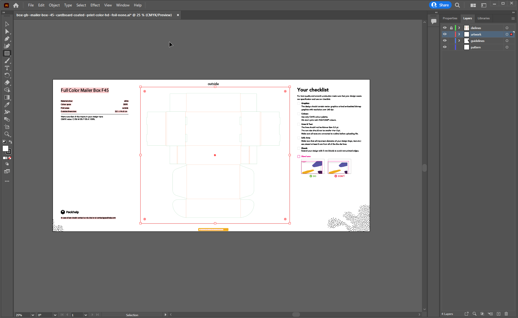 Packhelp editor