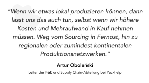 Artur Obolenski Verpackungskosten senken