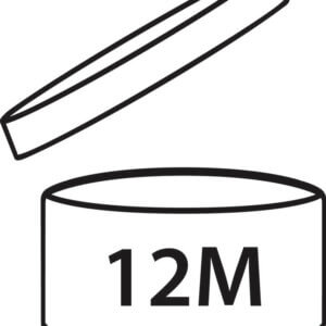 Symbol für die Nutzungsdauer von mehreren Monaten nach dem Öffnen