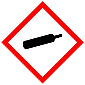 Symbol flasche gas unter druck